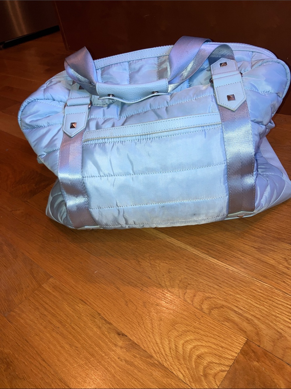 CYNTHIA ROWLEY WEEKENDER PUFFER CARRY ON OVERNIGHT DUFFEL W CARRY STRAP